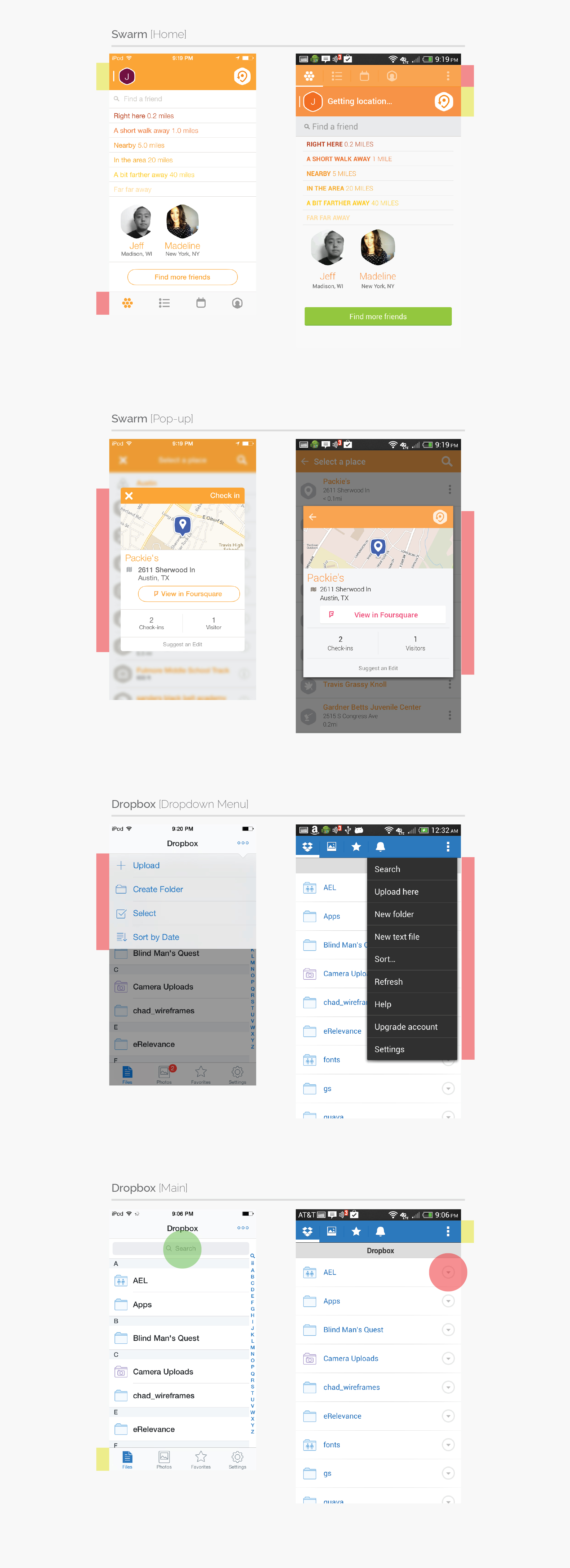 Mobile App  Design  iOS vs Android Jackrabbit