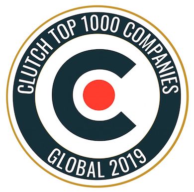Top 1000 Company Awarded Clutch logo