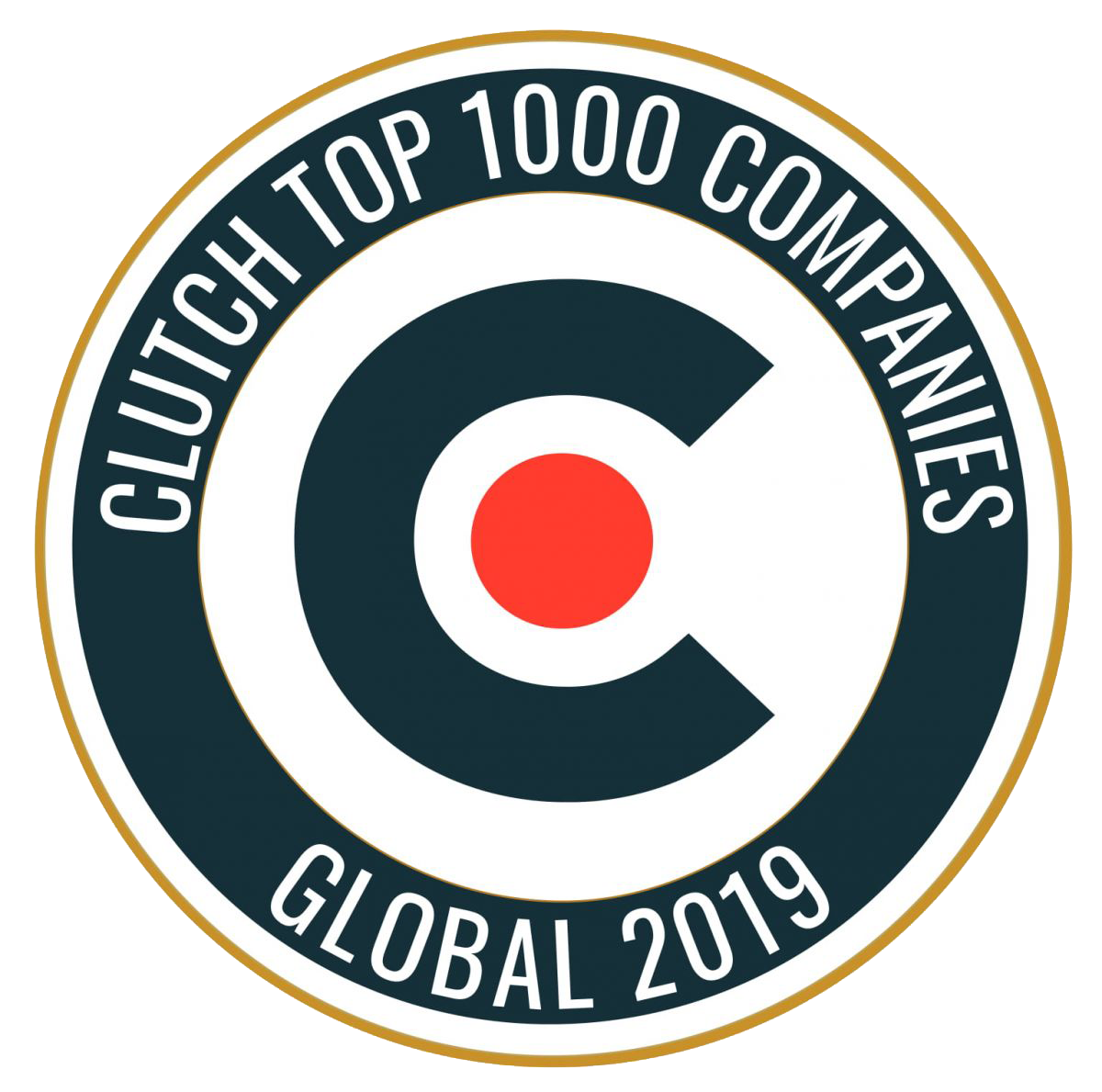 Clutch Top 1000 Global Company Badge