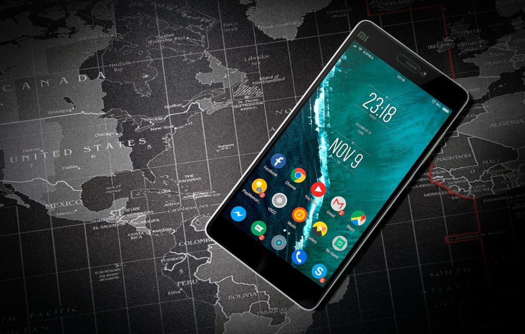 android phone home screen apps on map