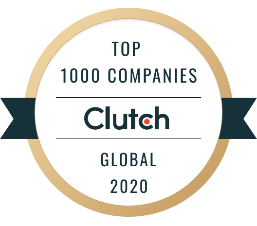 Badge for the Clutch.co Top 1000 Companies Global 2020