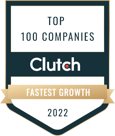 Top 100 Companies for Fastest Growth 2022 from Clutch