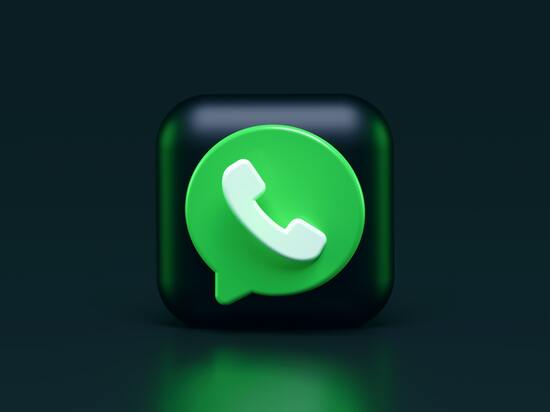 a 3-d rendering of the WhatsApp Business Logo